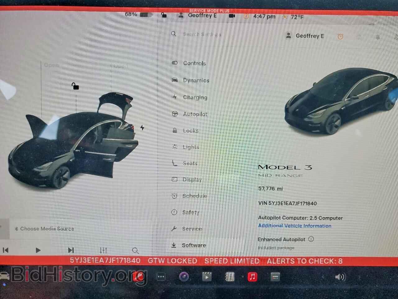 2018 TESLA MODEL 3 - VIN: 5YJ3E1EA7JF171840 - Фото 9