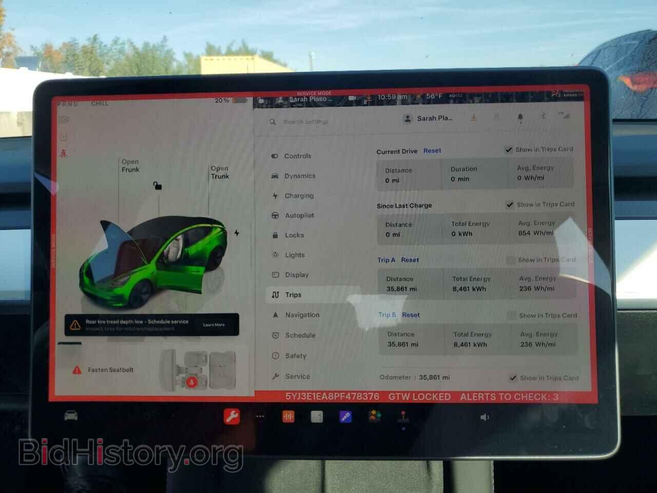 2023 TESLA MODEL 3 - VIN: 5YJ3E1EA8PF478376 - Фото 9