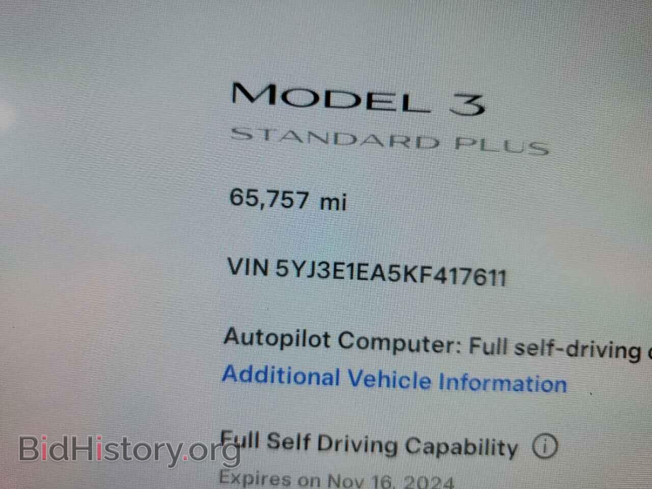 2019 TESLA MODEL 3 - VIN: 5YJ3E1EA5KF417611 - Photo 9