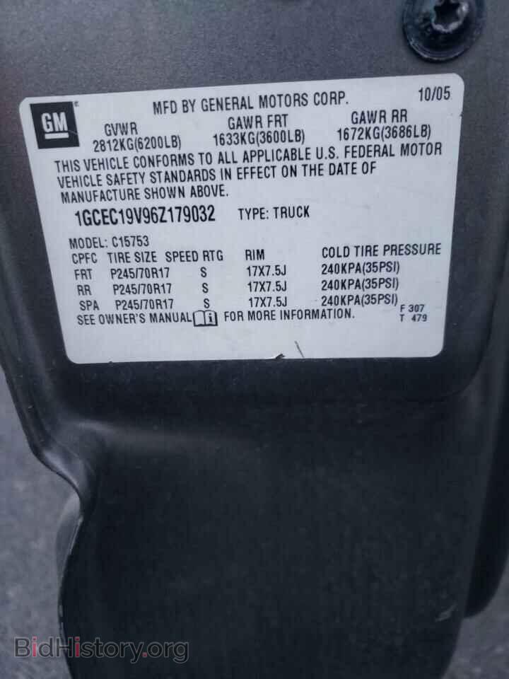 2006 CHEVROLET ALL Models - VIN: 1GCEC19V96Z179032 - Фото 12