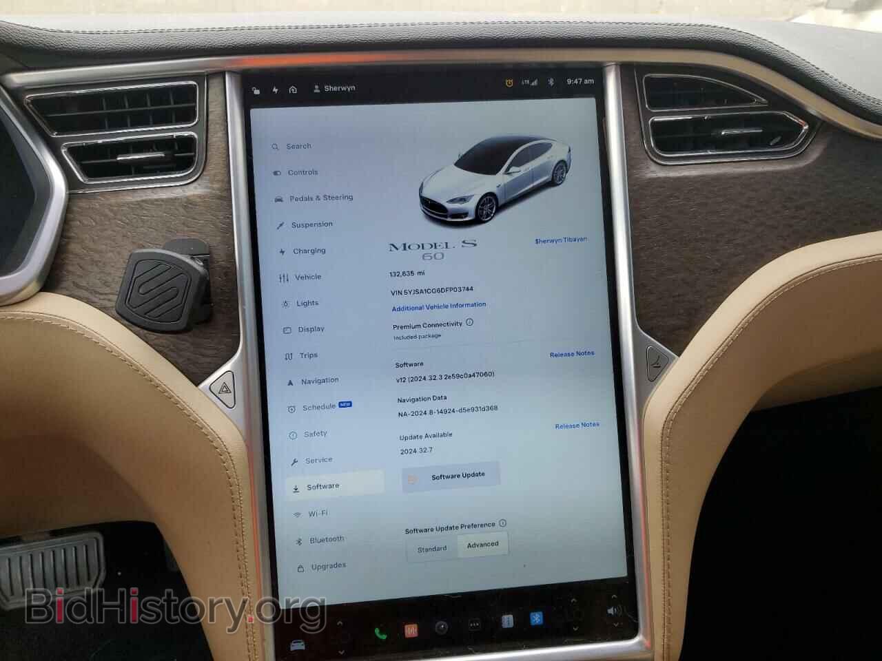 2013 TESLA MODEL S - VIN: 5YJSA1CG6DFP03744 - Photo 9