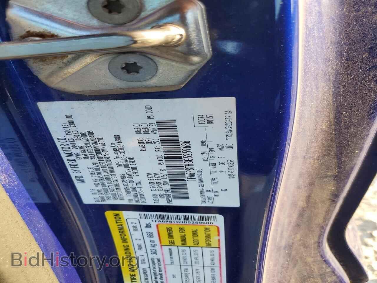 2016 FORD ALL Models - VIN: 1FA6P8TH3G5259686 - Photo 12