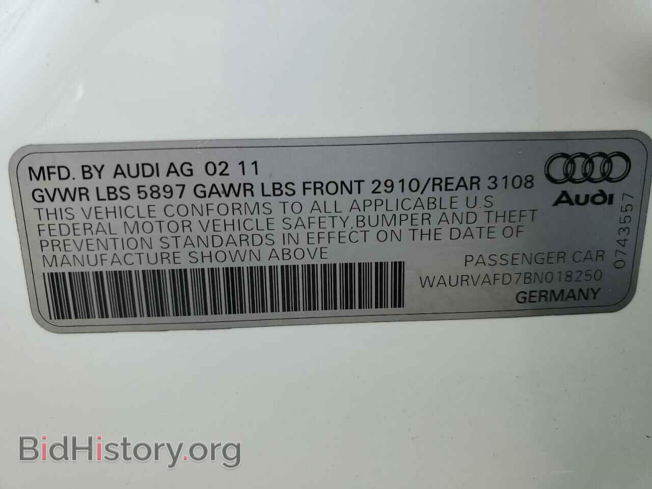 2011 AUDI A8 - VIN: WAURVAFD7BN018250 - Фото 13