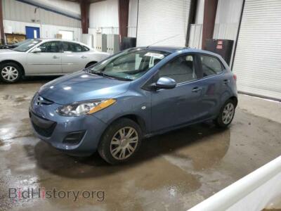2014 Mazda 2 Sport, синий — VIN JM1DE1KZ7E0181528, Copart