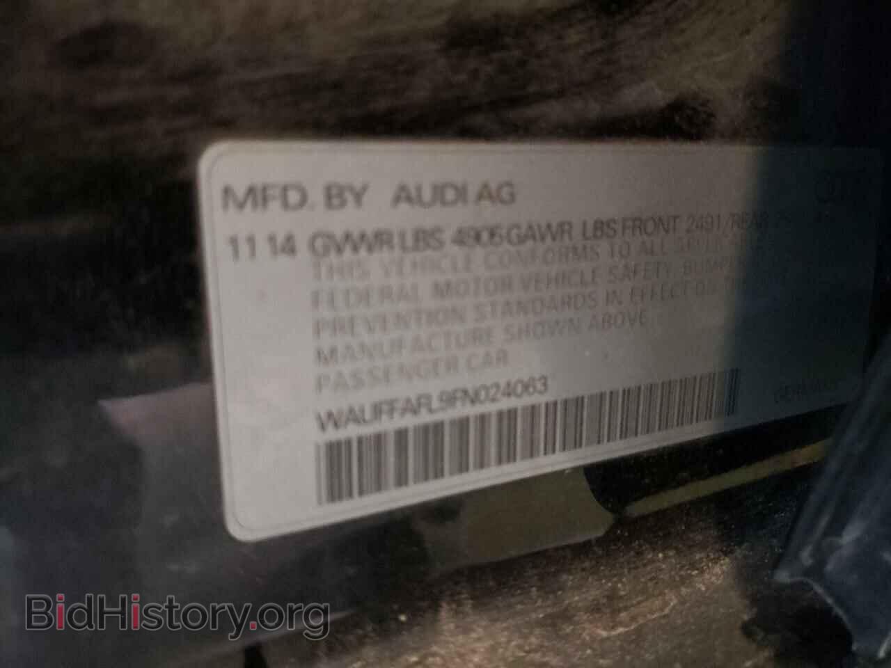 2015 AUDI A4 - VIN: WAUFFAFL9FN024063 - Photo 12