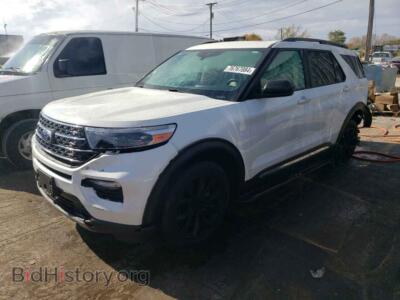 2021 Ford EXPLORER XLT, белый — VIN 1FMSK8DH2MGC03594, Copart