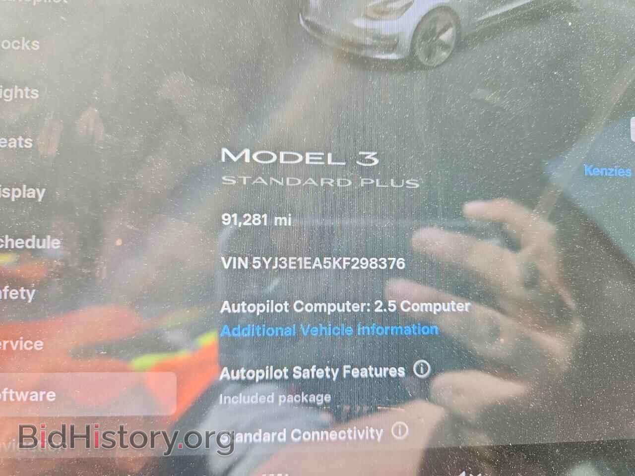 2019 TESLA MODEL 3 - VIN: 5YJ3E1EA5KF298376 - Photo 9