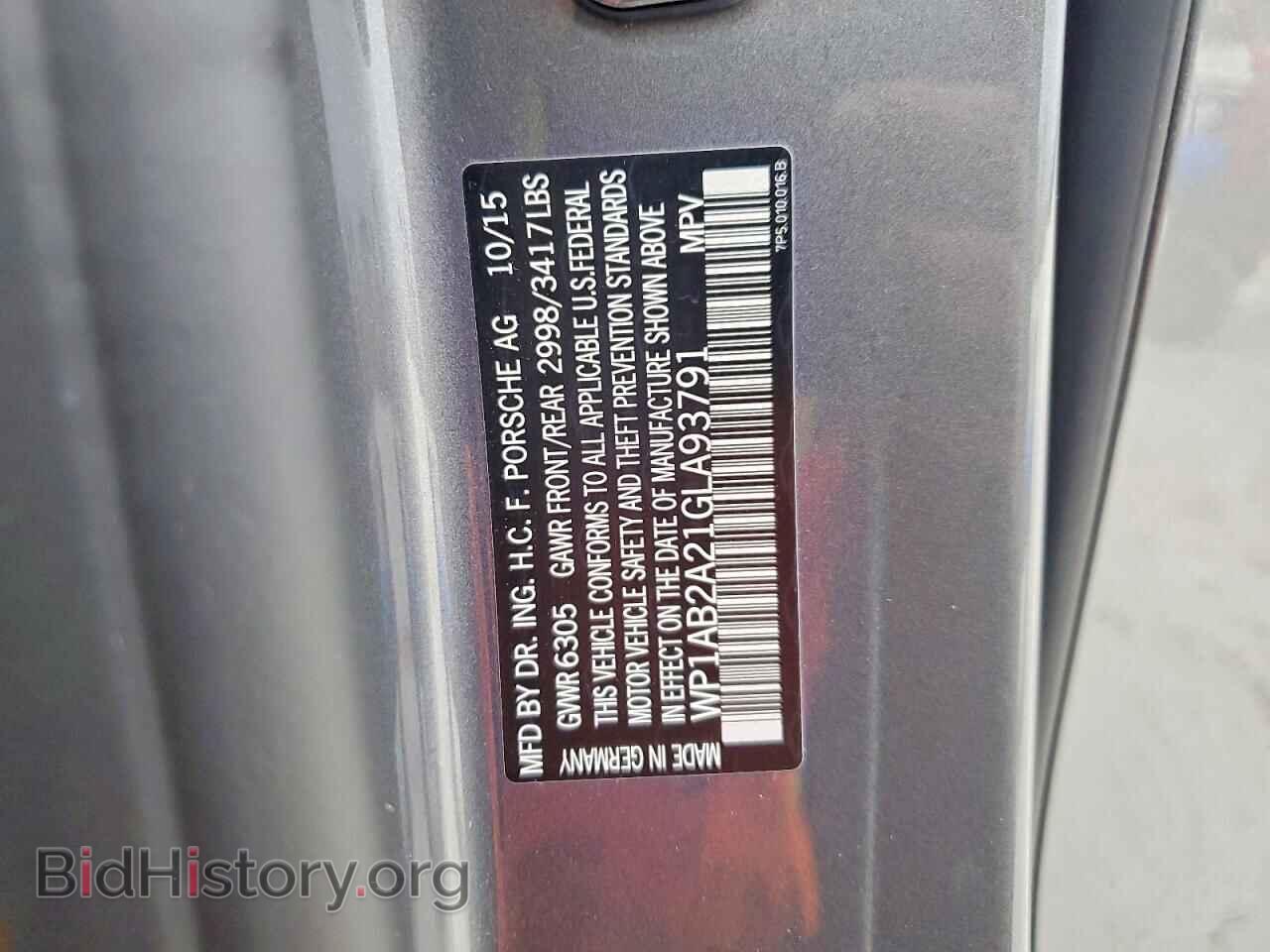 2016 PORSCHE CAYENNE - VIN: WP1AB2A21GLA93791 - Фото 13
