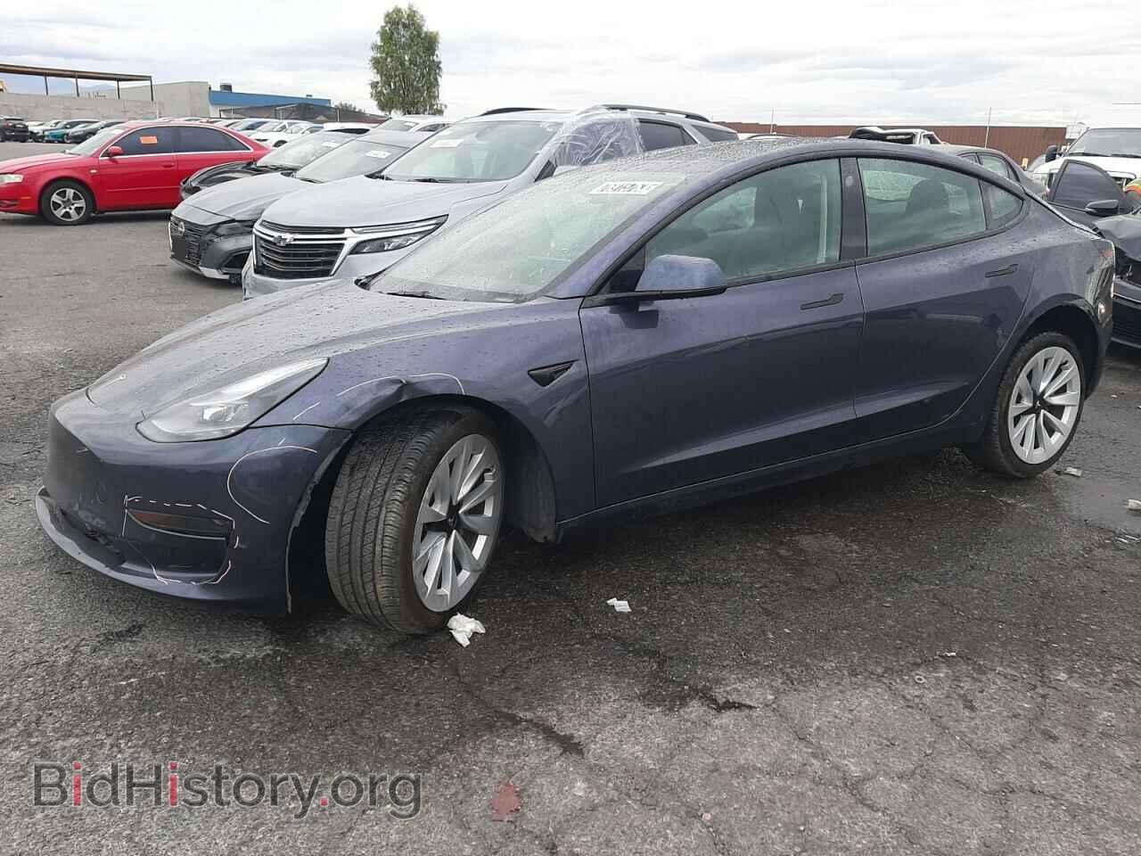 Photo 5YJ3E1EA9NF370037 - TESLA MODEL 3 2022