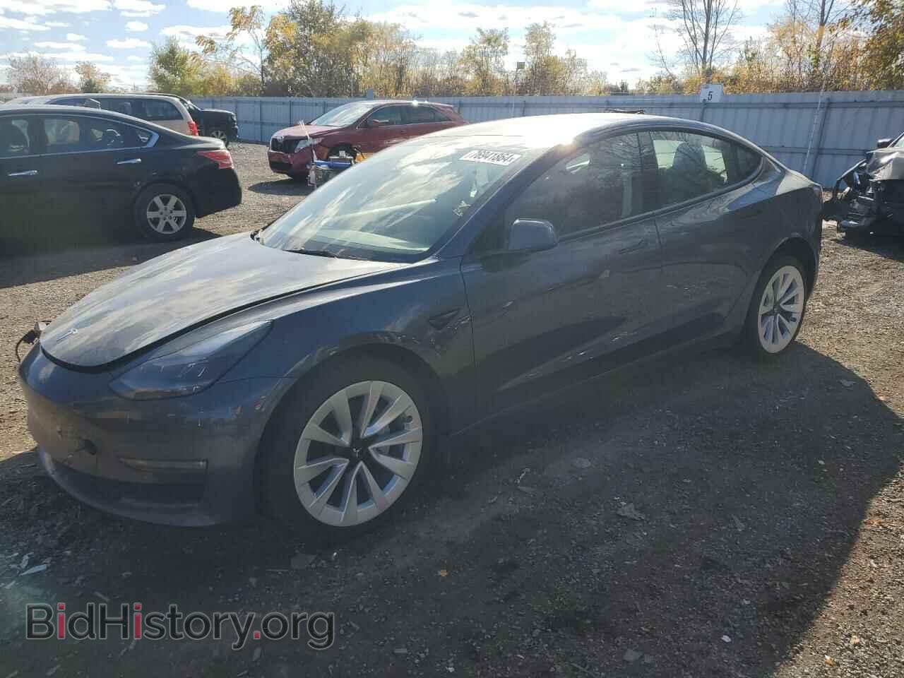 Photo 5YJ3E1EB9NF247556 - TESLA MODEL 3 2022