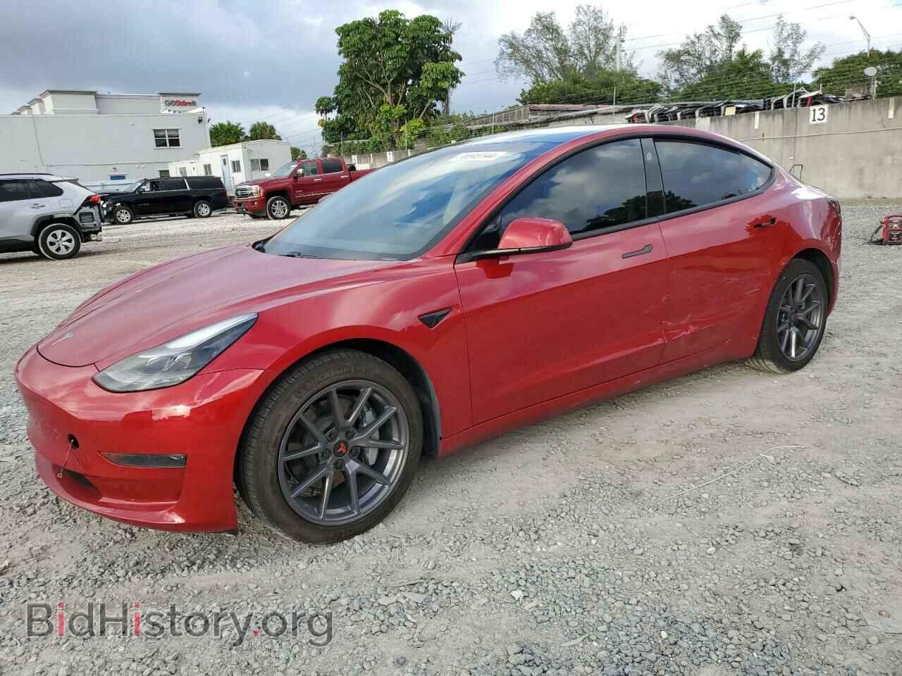 Photo 5YJ3E1EA2MF077773 - TESLA MODEL 3 2021
