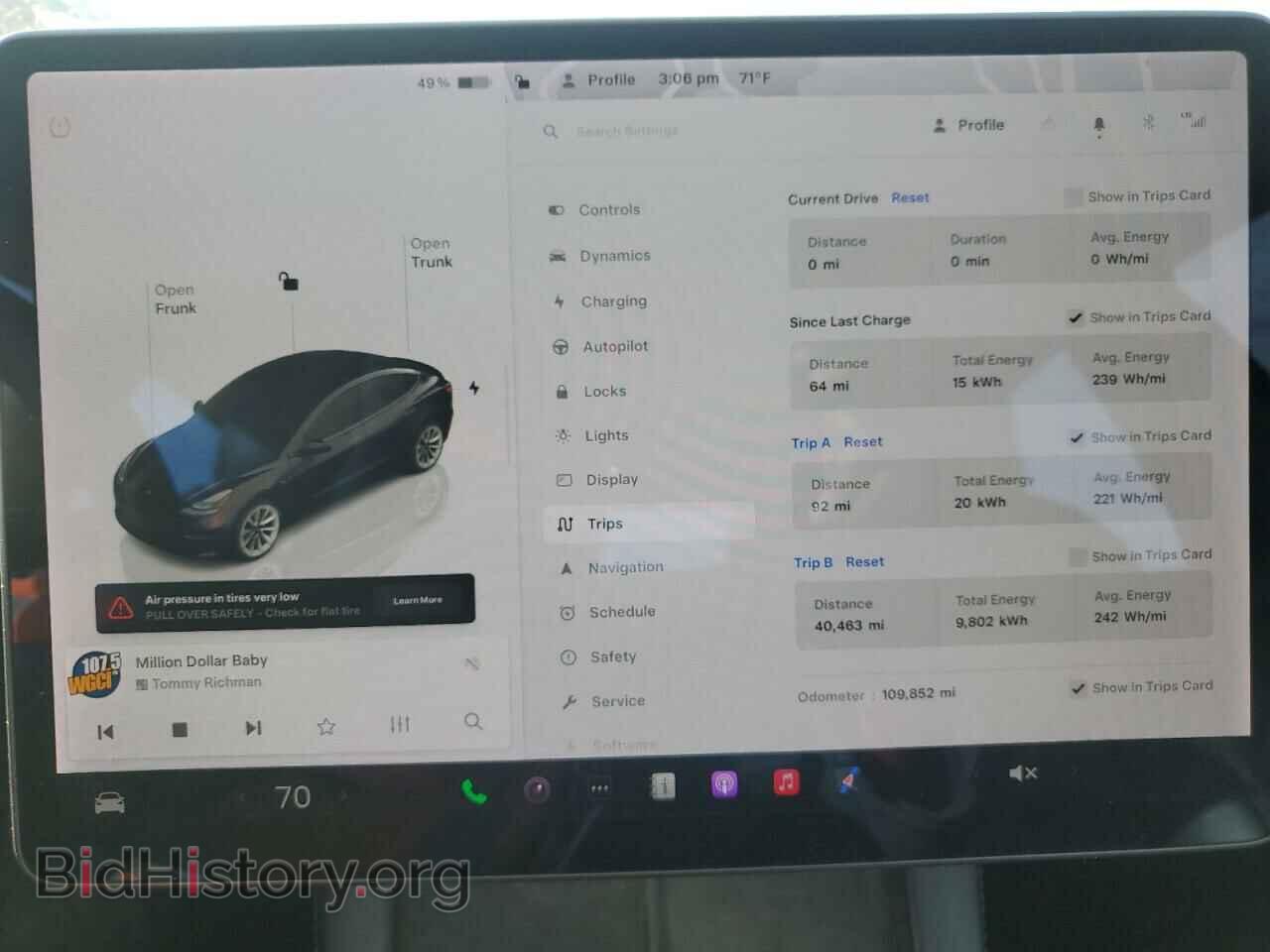 2022 TESLA MODEL 3 - VIN: 5YJ3E1EA8NF189866 - Фото 9