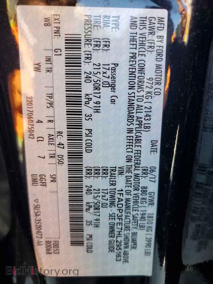 2017 FORD FOCUS - VIN: 1FADP3FE7HL295163 - Фото 12
