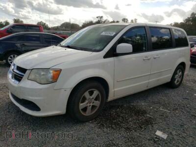 2013 Dodge CARAVAN SXT, white — VIN 2C4RDGCG1DR523097, Copart