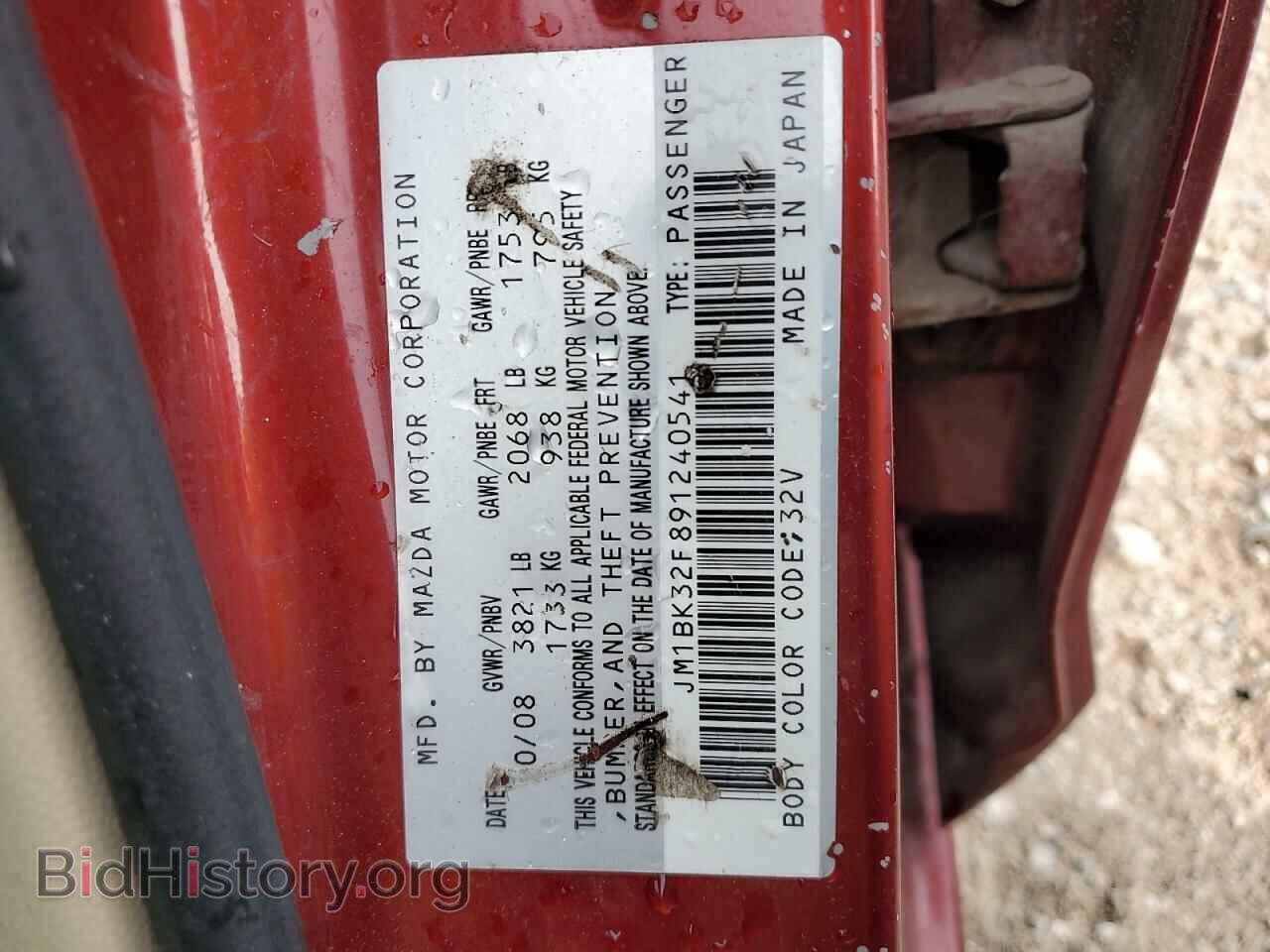2009 MAZDA 3 - VIN: JM1BK32F891240541 - Фото 13