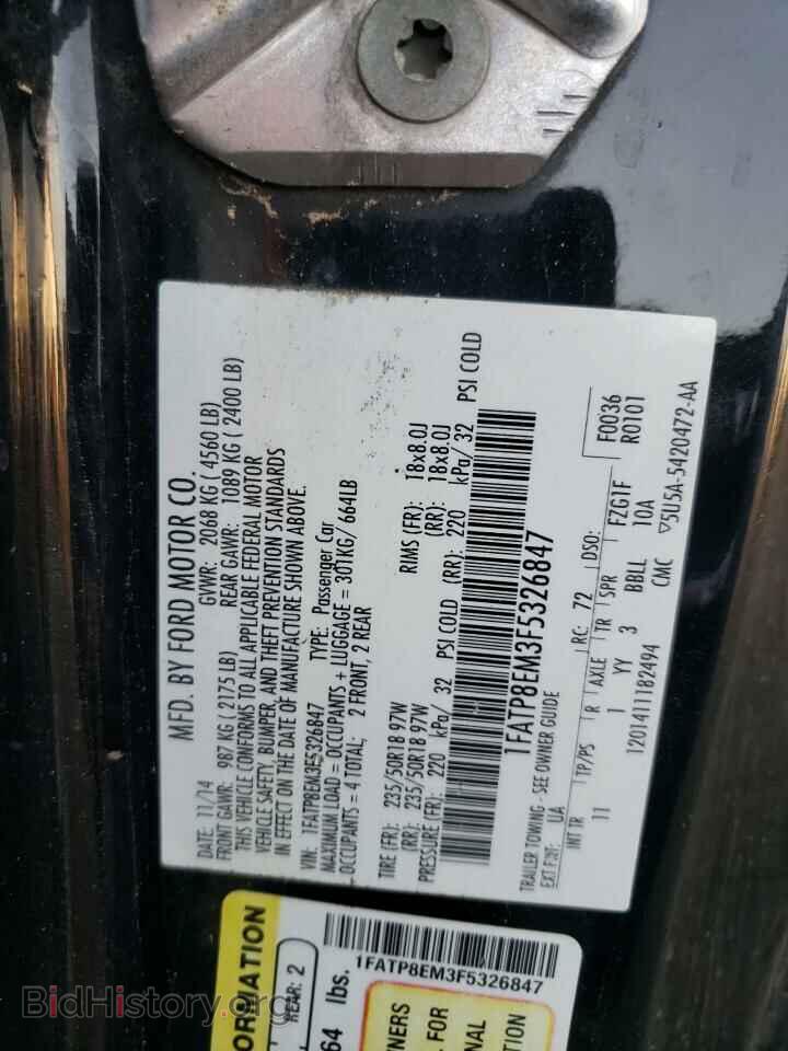 2015 FORD ALL Models - VIN: 1FATP8EM3F5326847 - Фото 12