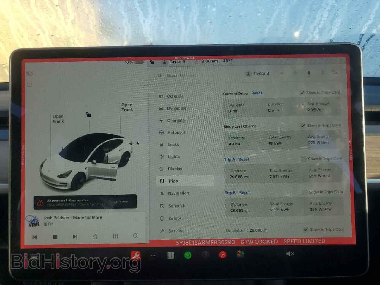 2021 TESLA MODEL 3 - VIN: 5YJ3E1EA8MF986293 - Фото 9