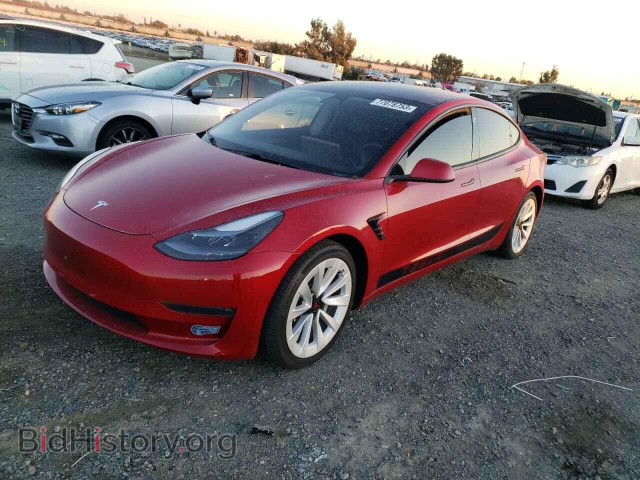 Photo 5YJ3E1EB8MF005968 - TESLA MODEL 3 2021
