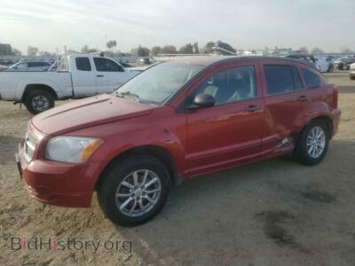 2007 Dodge CALIBER SXT, бордовый — VIN 1B3HB48BX7D575947, Copart
