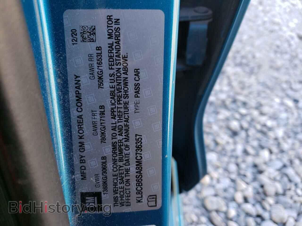 2021 CHEVROLET SPARK - VIN: KL8CB6SA8MC736357 - Фото 12