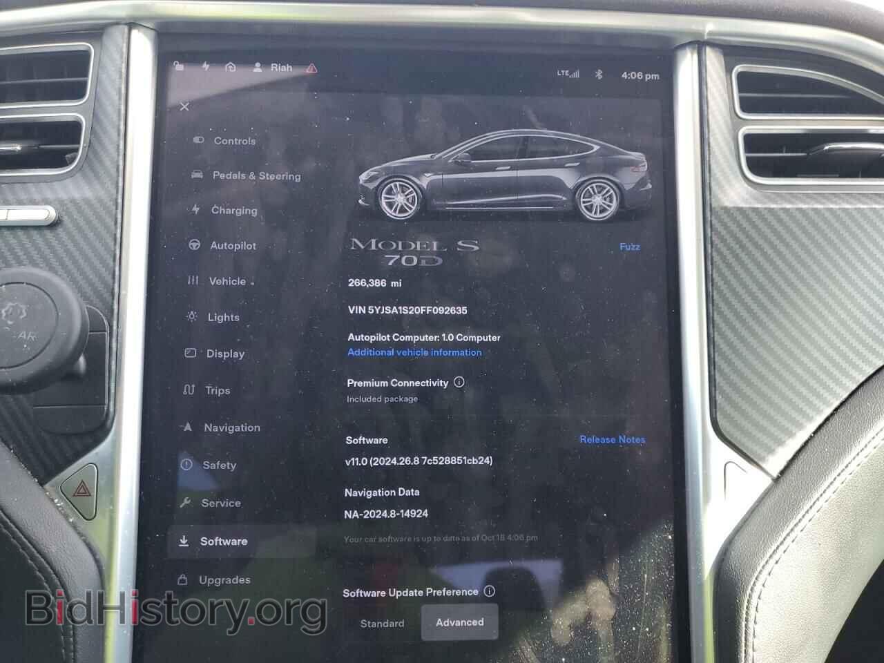 2015 TESLA MODEL S - VIN: 5YJSA1S20FF092635 - Фото 9