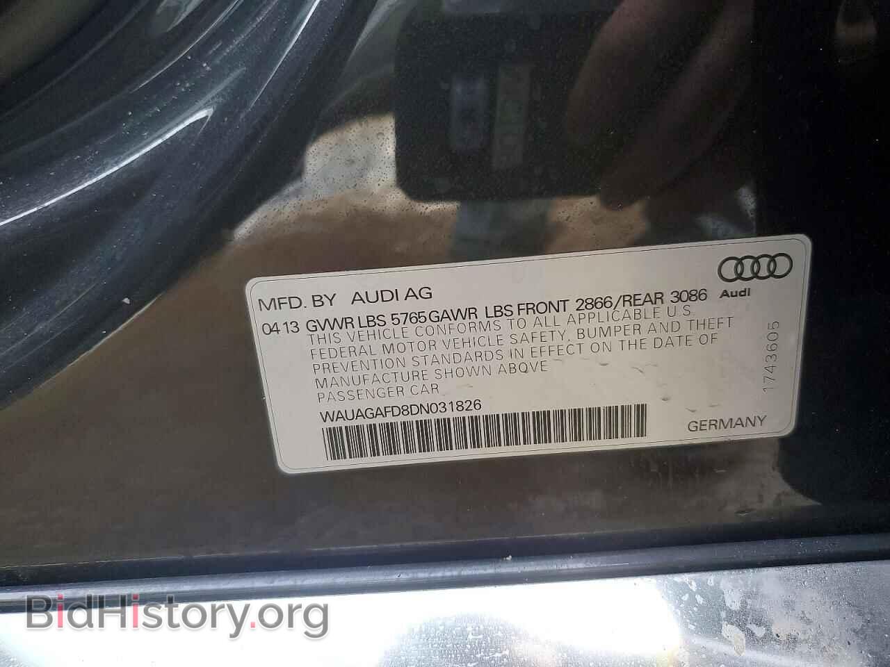 2013 AUDI A8 - VIN: WAUAGAFD8DN031826 - Photo 12