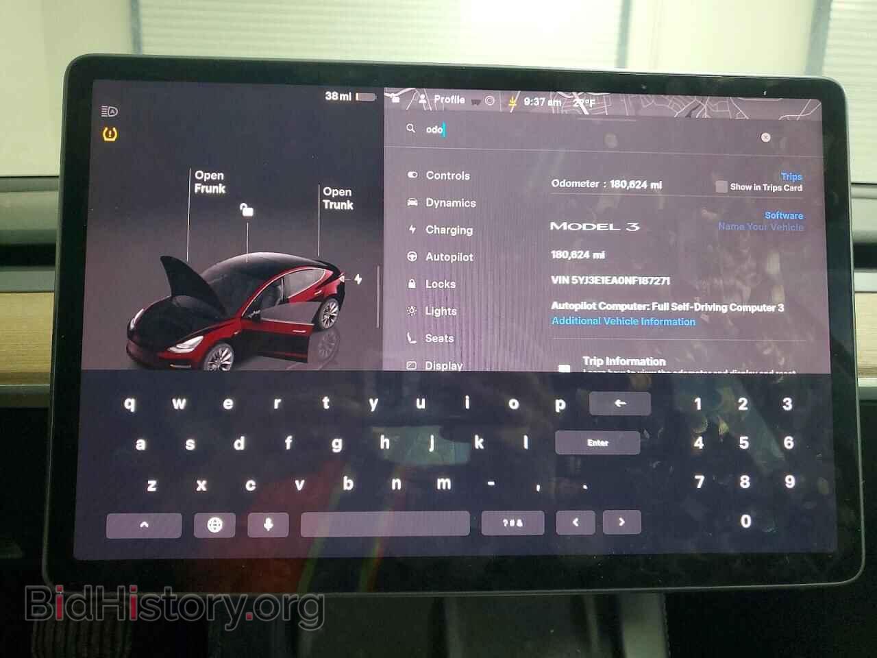 2022 TESLA MODEL 3 - VIN: 5YJ3E1EA0NF187271 - Photo 9