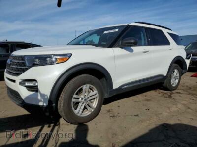 2023 Ford EXPLORER XLT, white — VIN 1FMSK8DH7PGB91981, Copart