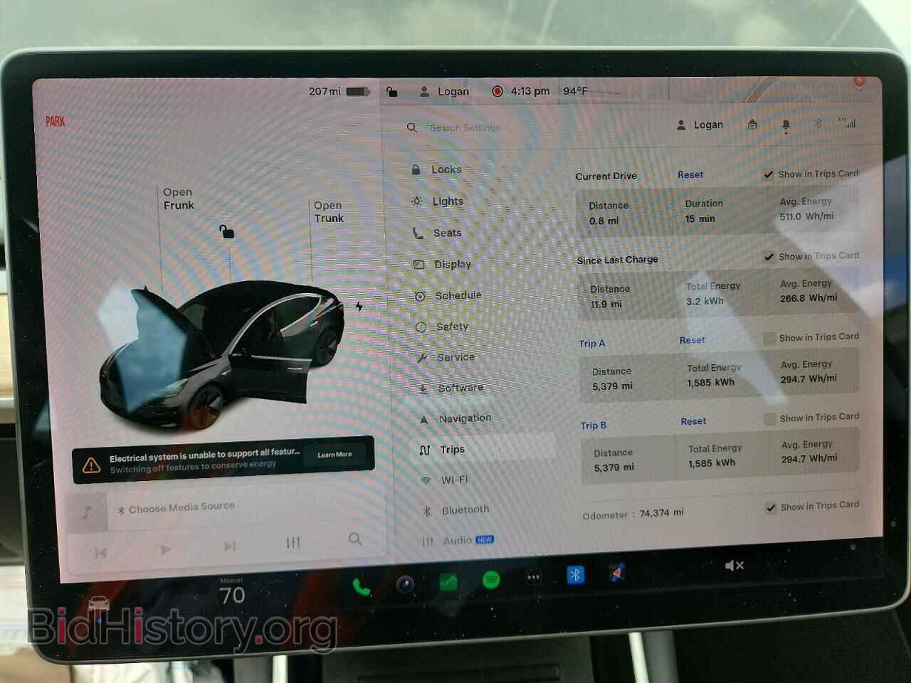 2019 TESLA MODEL 3 - VIN: 5YJ3E1EA2KF313416 - Photo 9