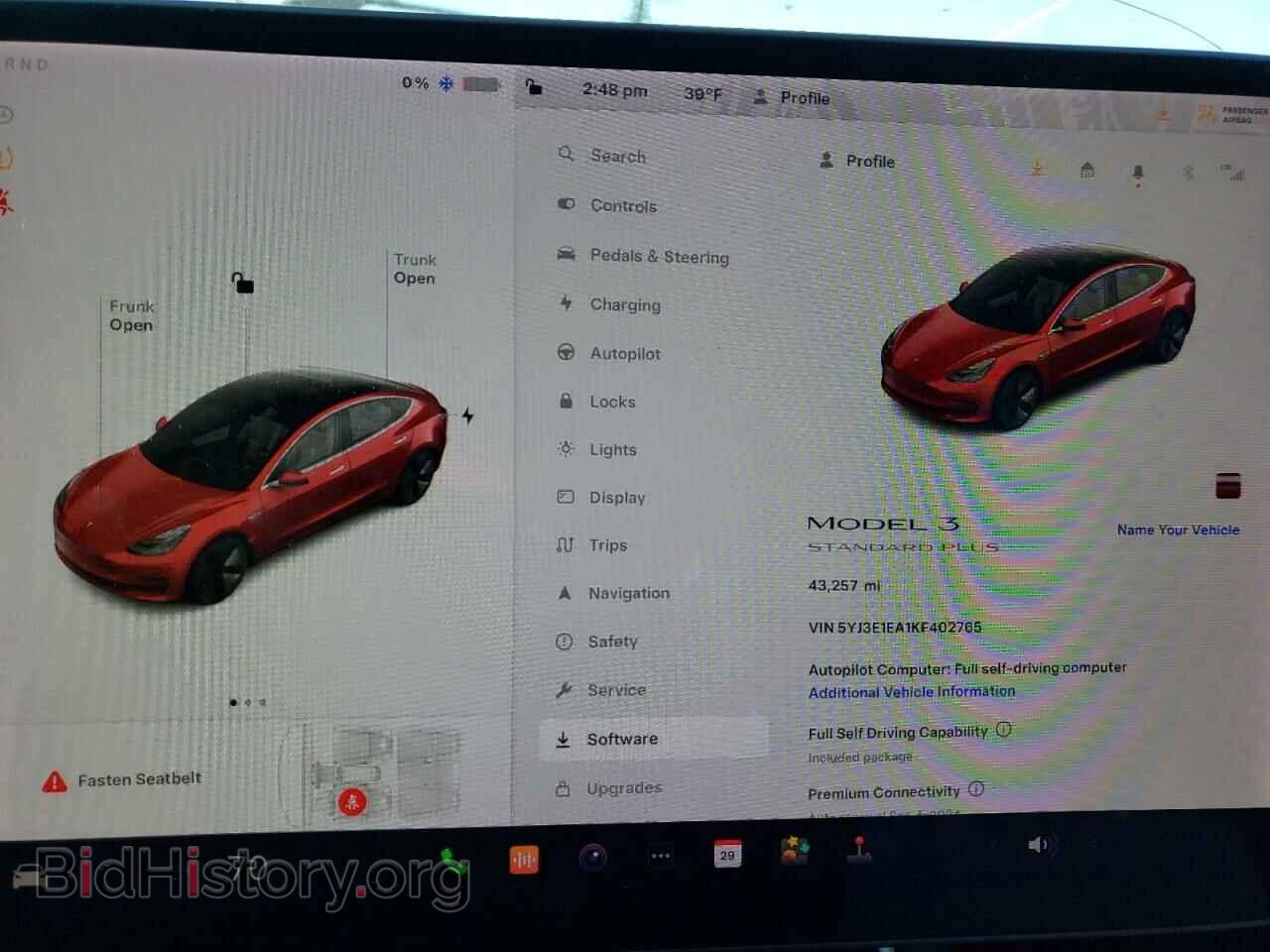 2019 TESLA MODEL 3 - VIN: 5YJ3E1EA1KF402765 - Photo 9
