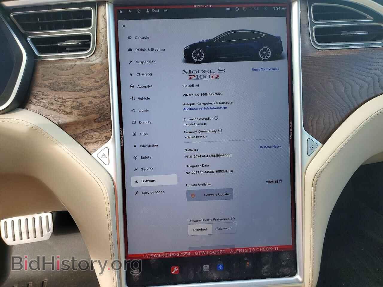 2017 TESLA MODEL S - VIN: 5YJSA1E48HF227554 - Photo 9