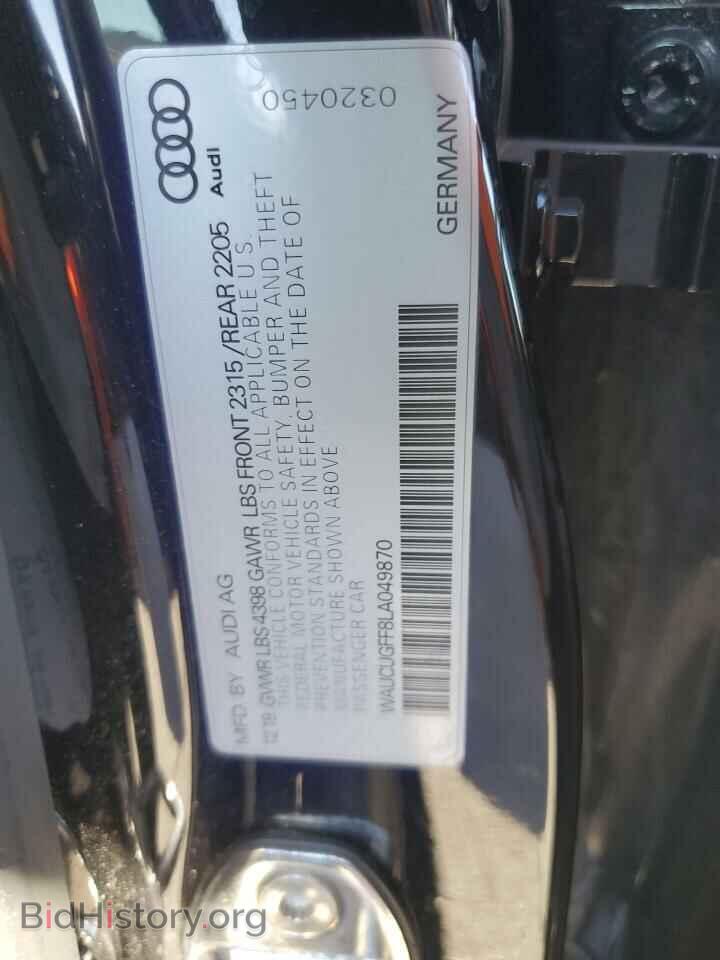 2020 AUDI A3 - VIN: WAUCUGFF8LA049870 - Photo 12