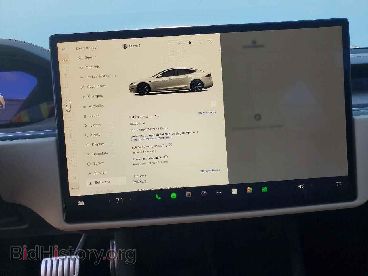 2021 TESLA MODEL S - VIN: 5YJSA1E52MF452345 - Photo 9
