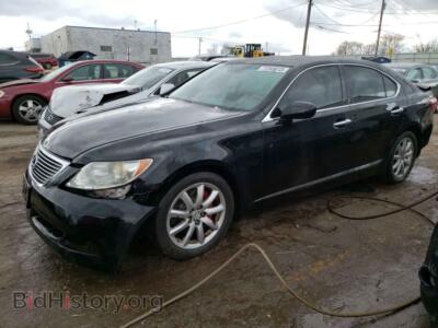 2008 Lexus LS460 LS 460, black — VIN JTHBL46F385077106, Copart