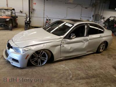2014 BMW 3 SERIES XI, silver — VIN WBA3B9C56EP458785, Copart