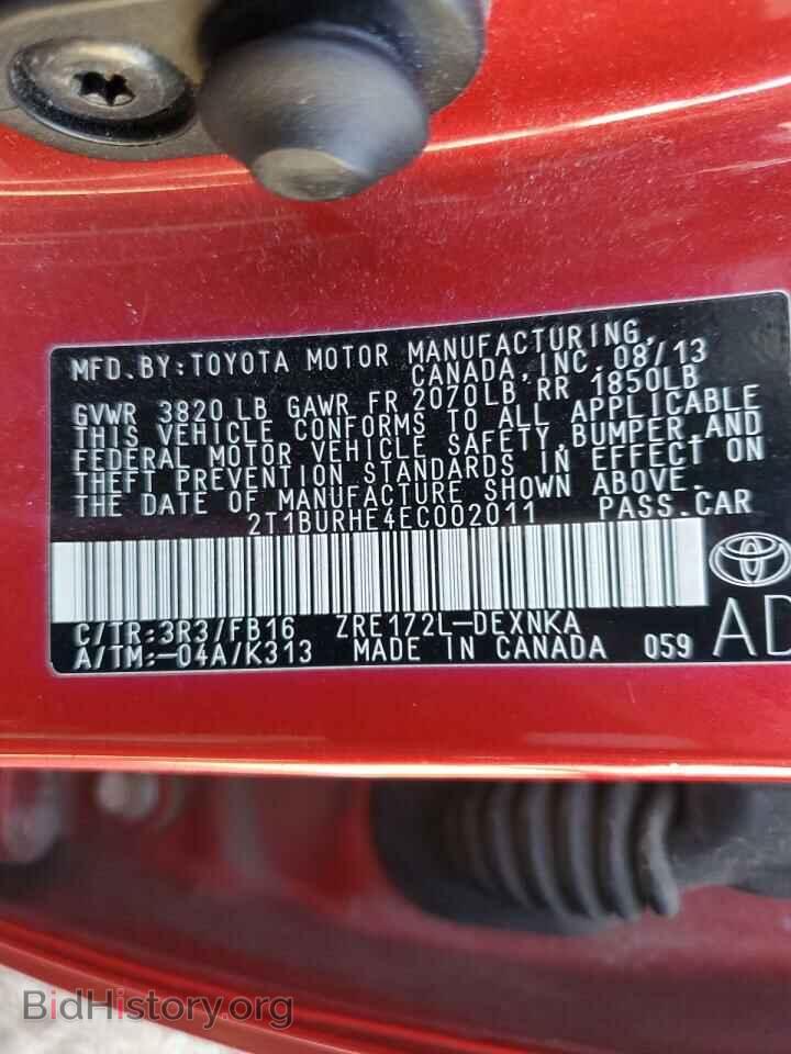 2014 TOYOTA COROLLA - VIN: 2T1BURHE4EC002011 - Photo 12