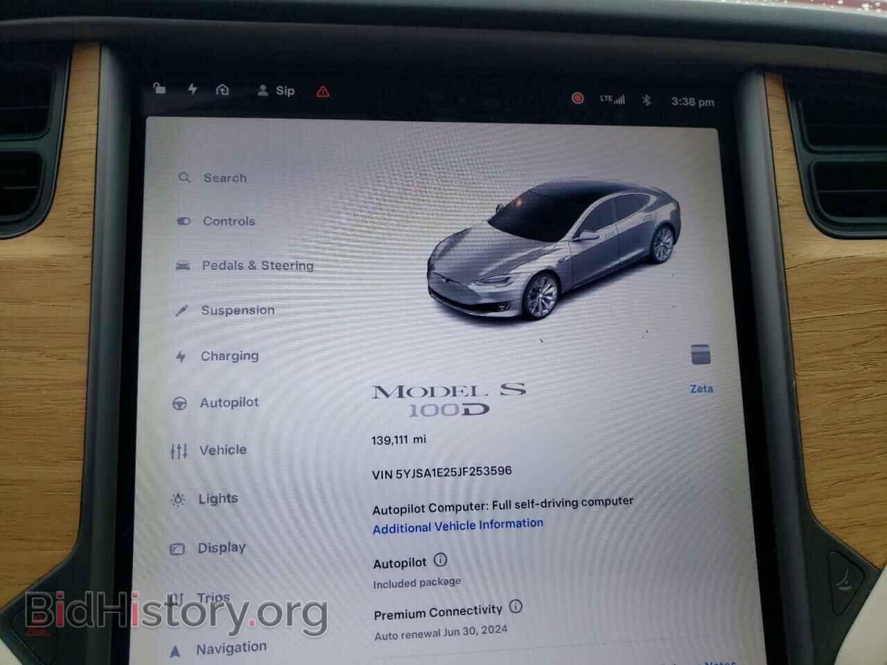 2018 TESLA MODEL S - VIN: 5YJSA1E25JF253596 - Photo 9