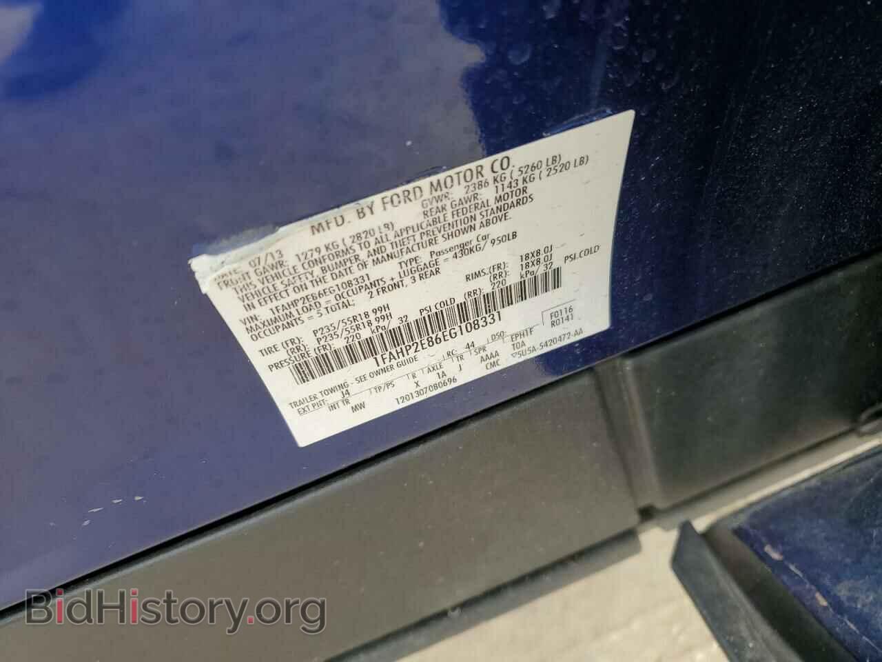 2014 FORD TAURUS - VIN: 1FAHP2E86EG108331 - Photo 13