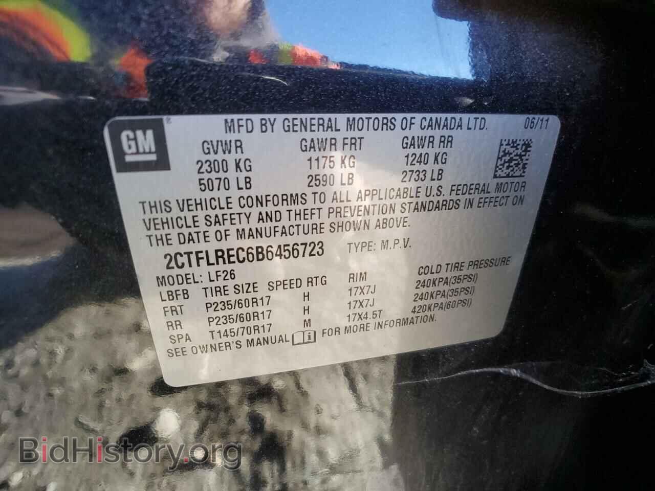 2011 GMC TERRAIN - VIN: 2CTFLREC6B6456723 - Photo 13