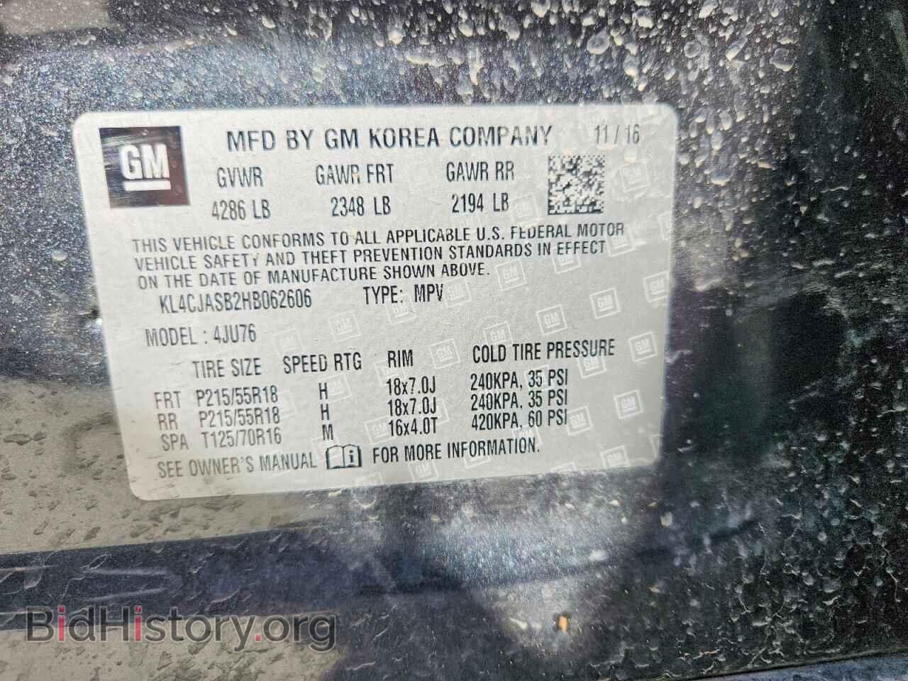 2017 BUICK ENCORE - VIN: KL4CJASB2HB062606 - Photo 14