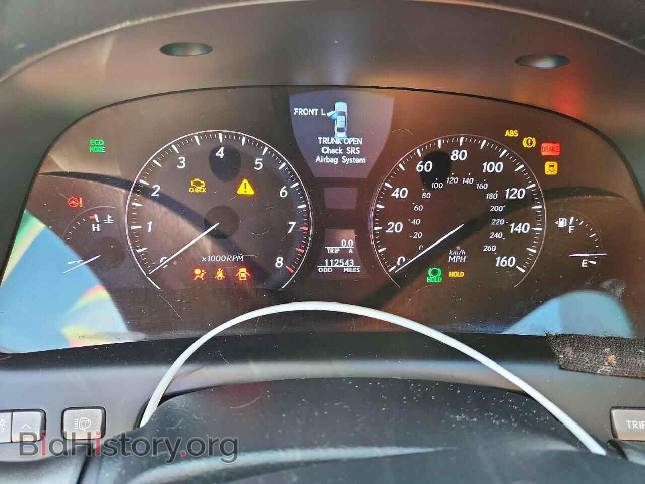 2012 LEXUS LS460 - VIN: JTHGL5EF9C5045492 - Photo 9