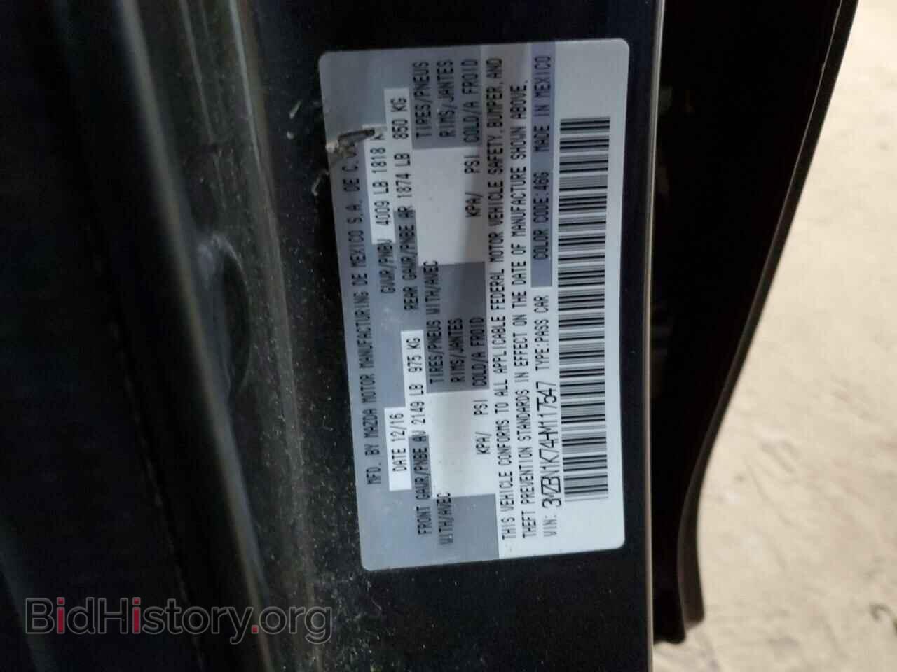 2017 MAZDA 3 - VIN: 3MZBN1K74HM117547 - Фото 12