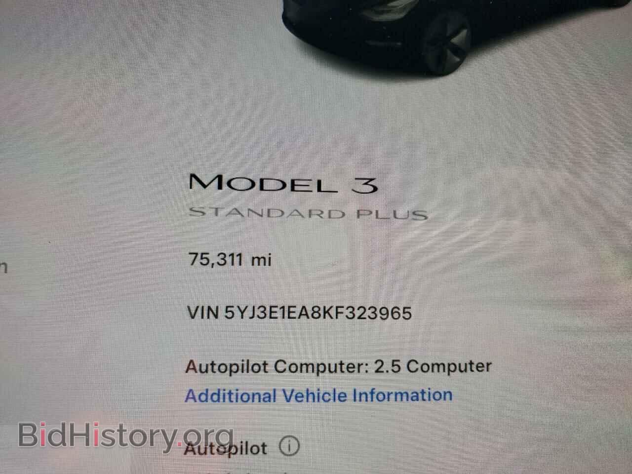2019 TESLA MODEL 3 - VIN: 5YJ3E1EA8KF323965 - Photo 9