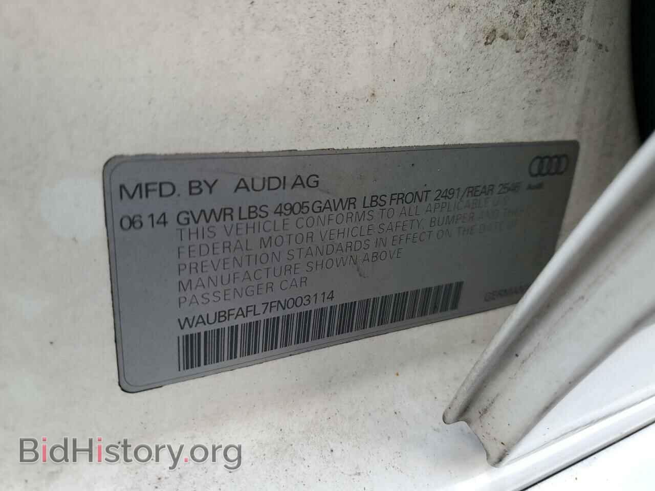 2015 AUDI A4 - VIN: WAUBFAFL7FN003114 - Фото 12