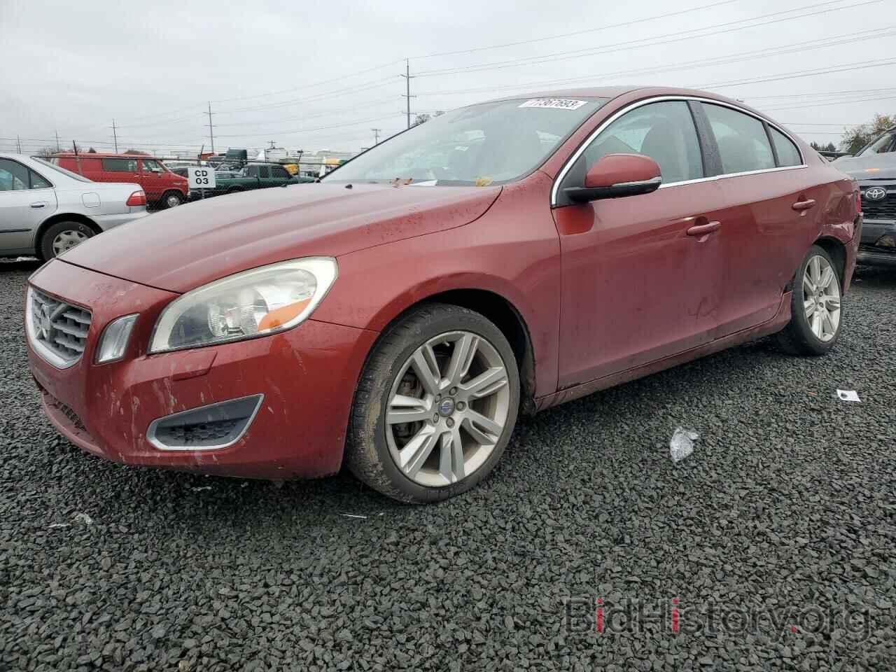 Report YV1612FS3D2187315 VOLVO S60 2013 BURGUNDY GAS - price and damage ...