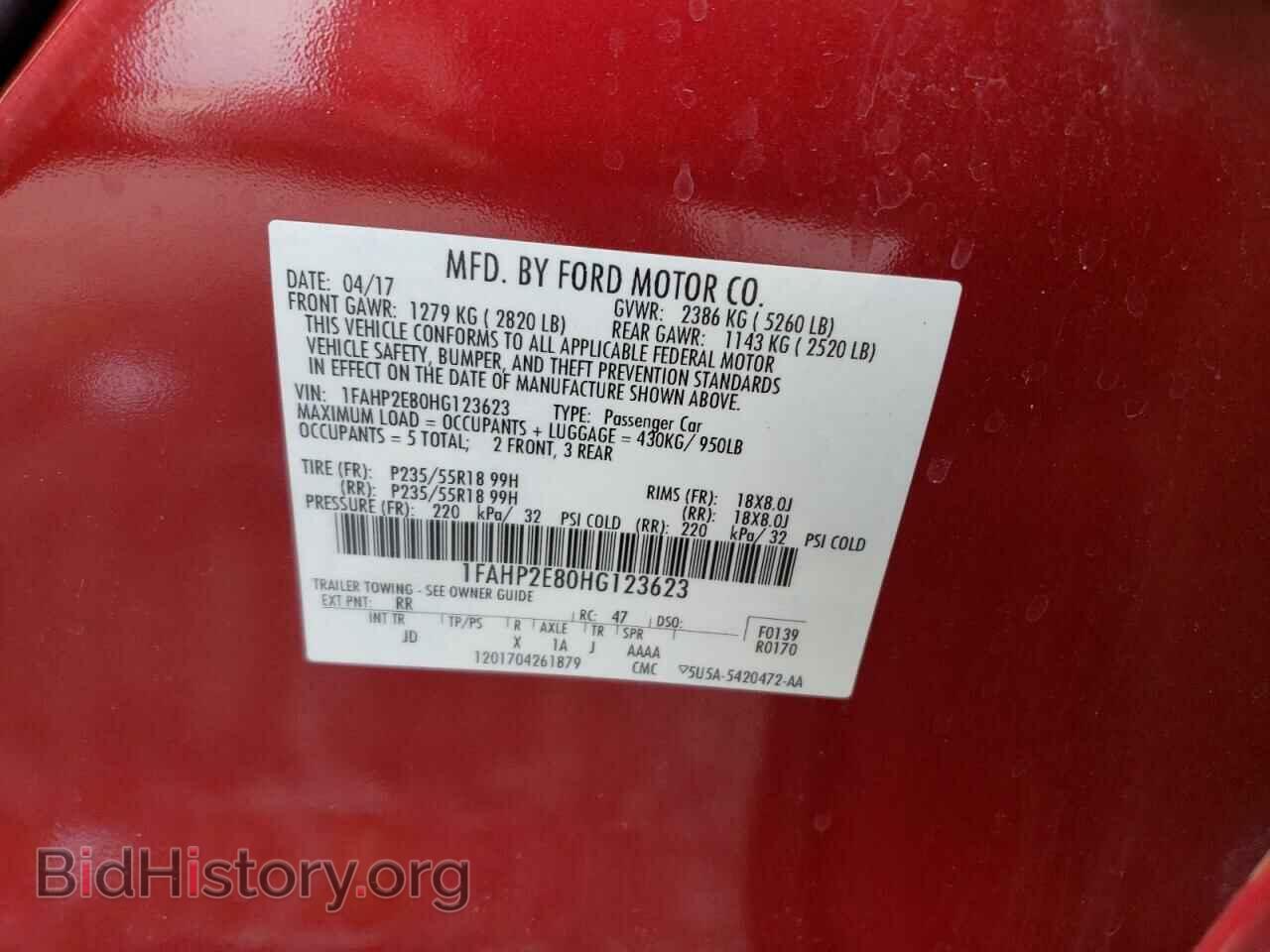 2017 FORD TAURUS - VIN: 1FAHP2E80HG123623 - Фото 13