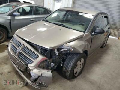 2008 Dodge CALIBER, tan — VIN 1B3HB28B28D696607, Copart