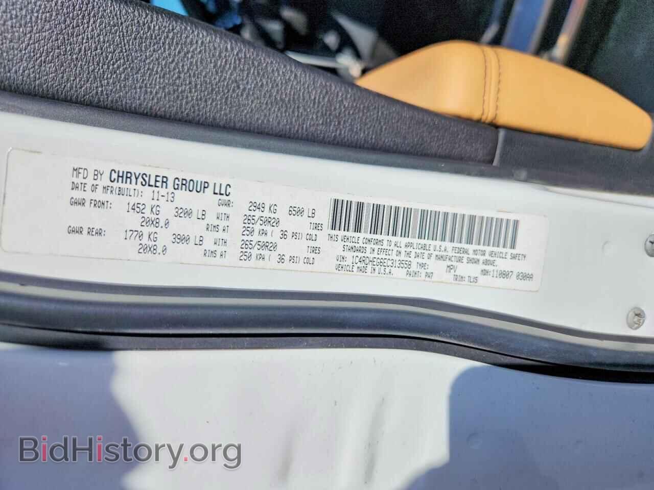 2014 DODGE DURANGO - VIN: 1C4RDHEG6EC313558 - Фото 14
