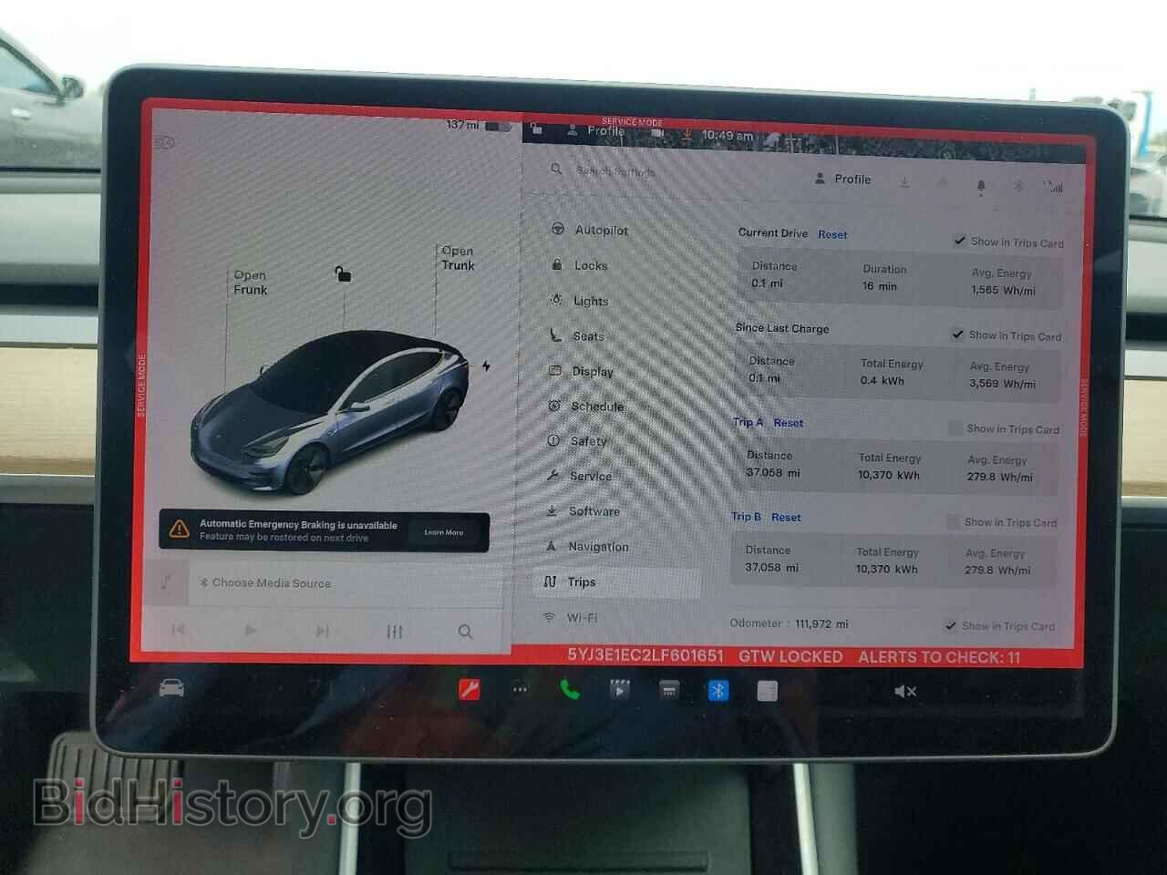 2020 TESLA MODEL 3 - VIN: 5YJ3E1EC2LF601651 - Photo 9