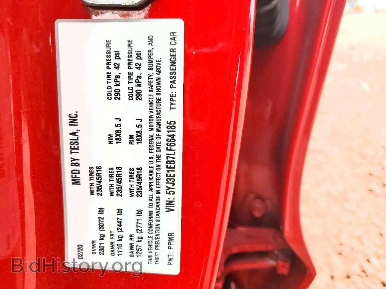 2020 TESLA MODEL 3 - VIN: 5YJ3E1EB7LF664185 - Photo 13